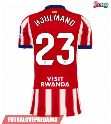 Lacne Ženy Futbalové dres Atletico Madrid Morten Hjulmand #23 2026-27 Krátky Rukáv - Domáci